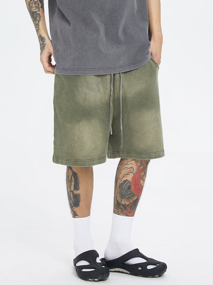 Gradient Washed Terry Cloth Short Pants WN12179