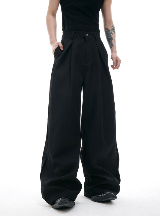 Embroidery Pattern Three-Dimensional Cut Trousers WN18331