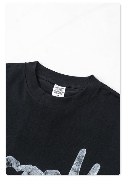 Gesture Print Long Sleeve T-Shirt WN7896