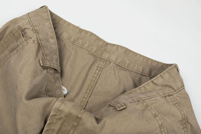 Damage Patchwork Wide Leg Cargo Pants WN26162