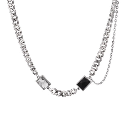 WN25086 Yang Yifan, trendy brand necklace, versatile personality, men's necklace, pendant, hip-hop, street fashion, metal pendants, accessories, women WN25086