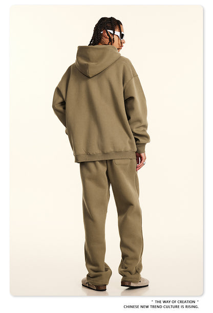 Oversize Zipper Hoodie & Pants Setup WN9959-K