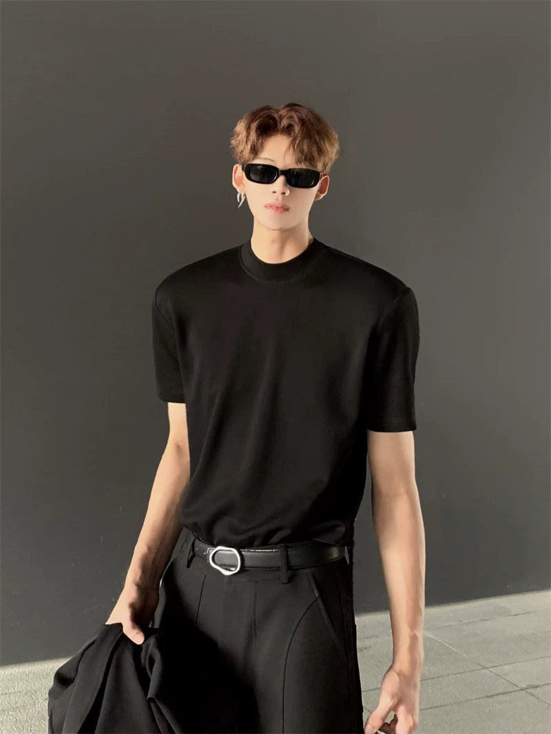 Solid Color Design Short Sleeve T-Shirt WN20056