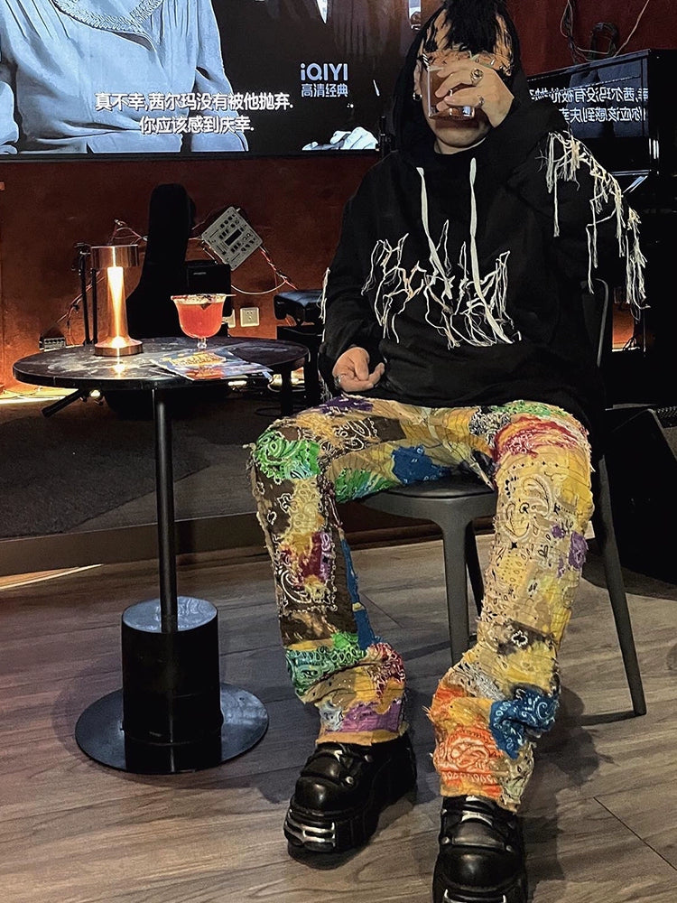 Rivet Punk Mohawk Tassel Curved-Brim Cap WN21117