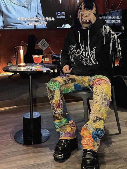 Rivet Punk Mohawk Tassel Curved-Brim Cap WN21117