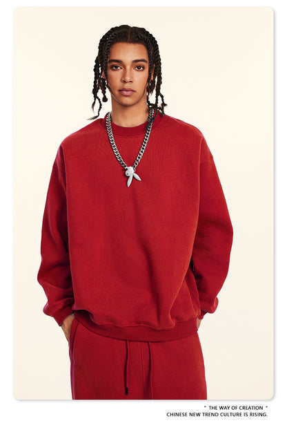 Fleece Lining Oversize Sweatshirt WN9928