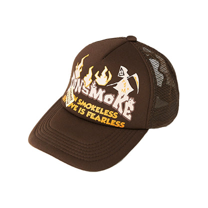 Flame Reaper Graphic Trucker Cap WN10099