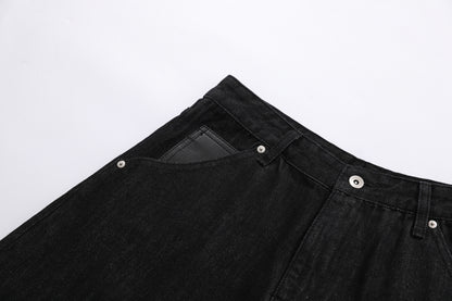 Raw Wash Wide Leg Denim Half Pants WN25701