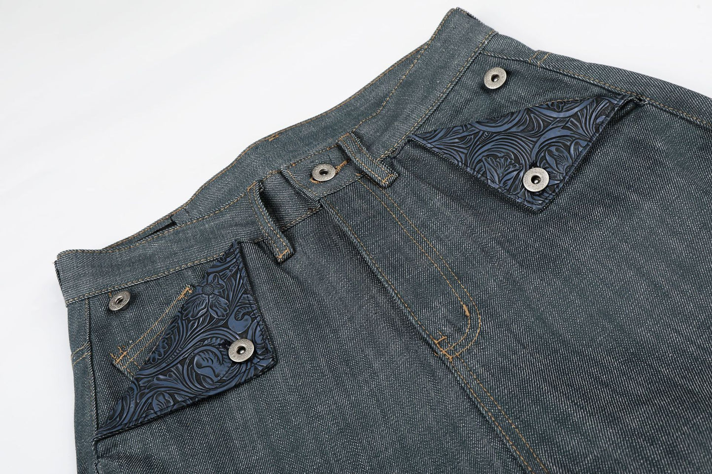 Raw Wide Leg Denim Jeans WN25982