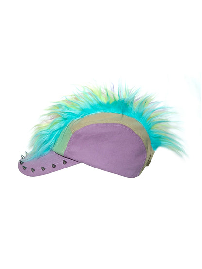 Colorful Tassel Mohawk Rivet Cap WN21132