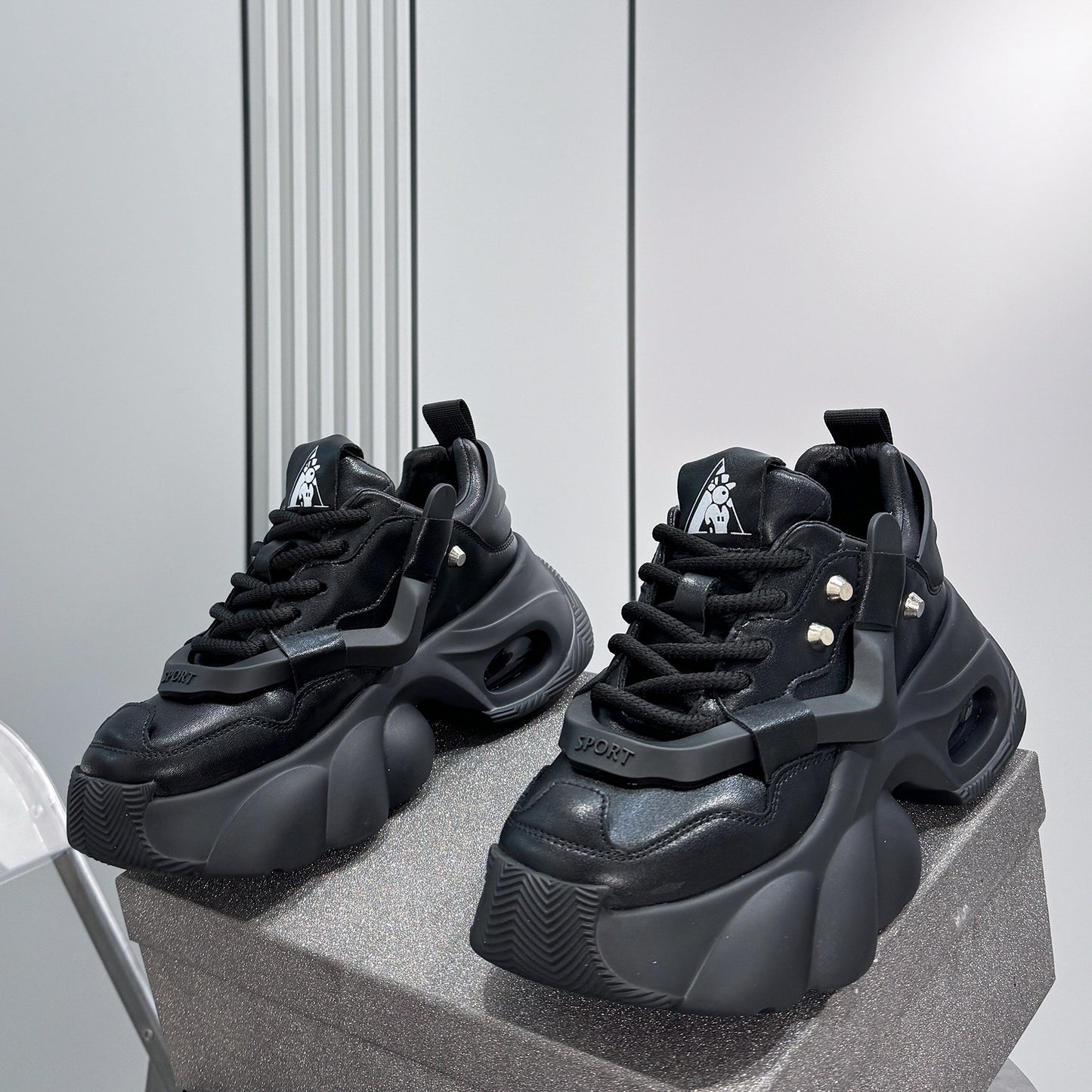 Studs Strap Chunky Sole Sneakers WN24598