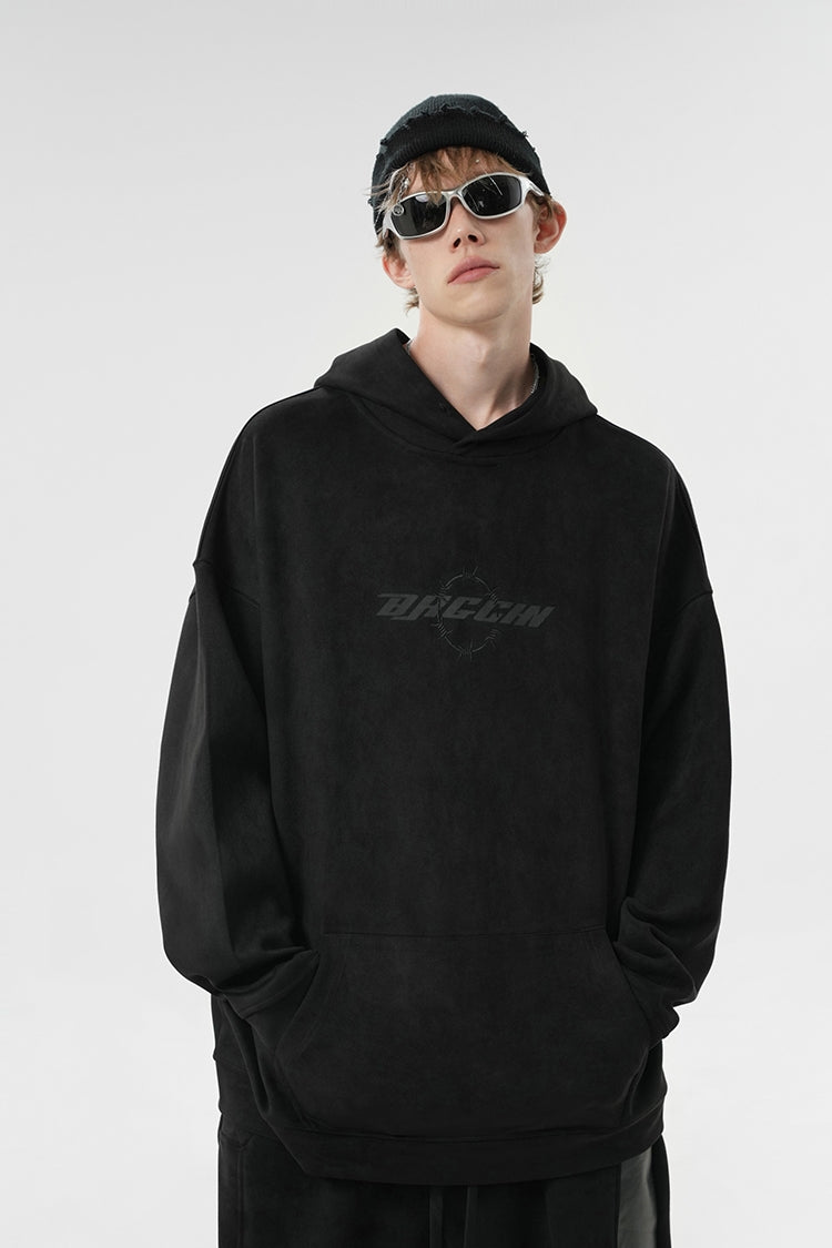 Oversize Suede Hoodie WN9834