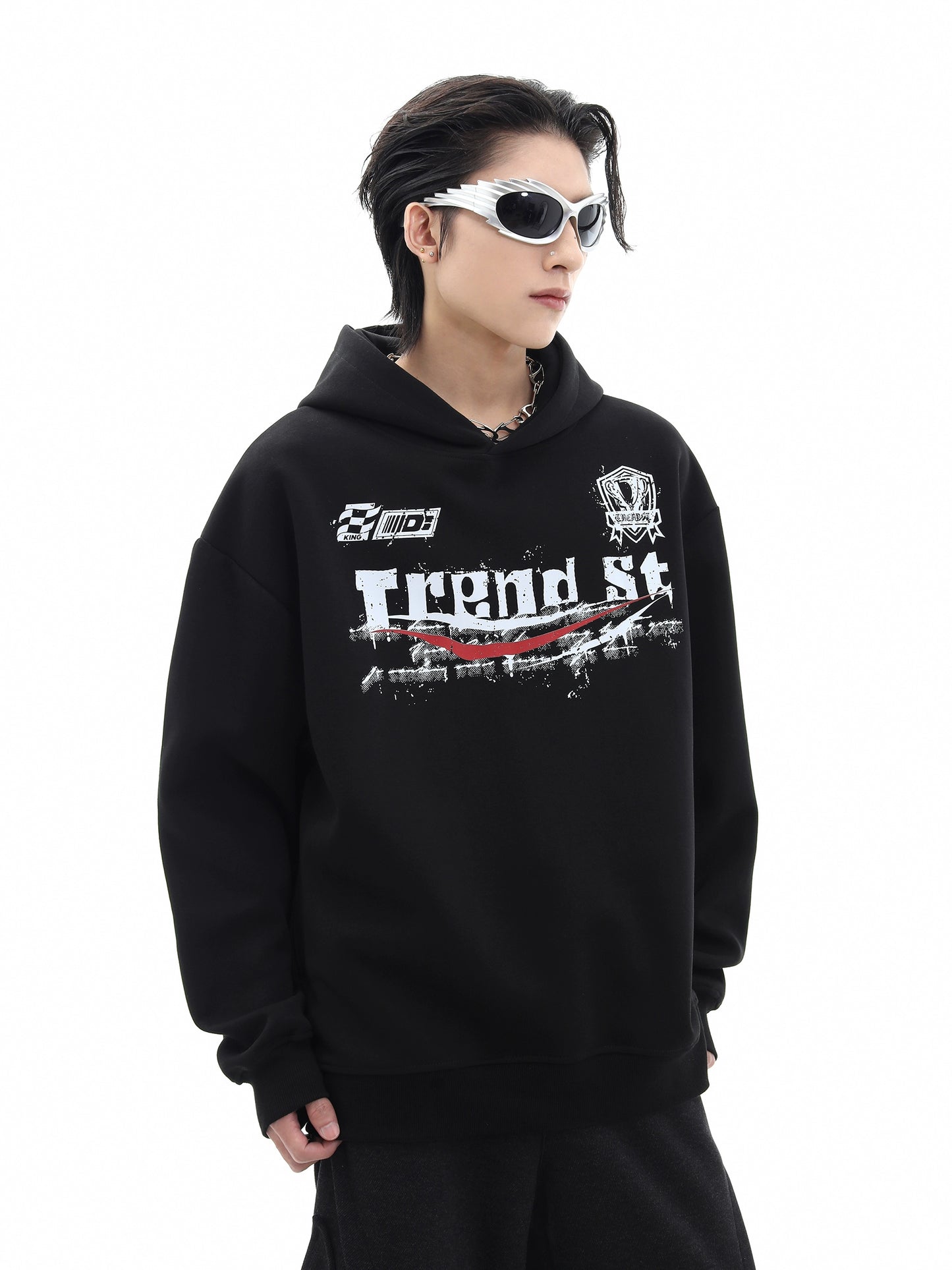 Graffiti Letter Print Pullover Hoodie WN10502