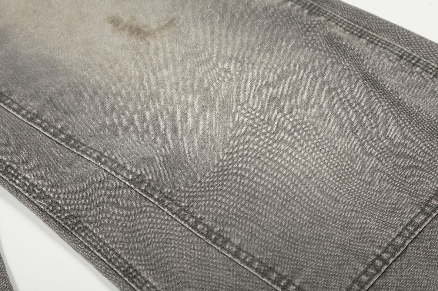 Deconstruction Damage Wide Leg Denim Jeans WN25818