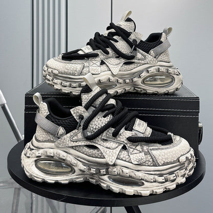 Breathable Thick-Sole Height-Increasing Dad Sneakers WN24736