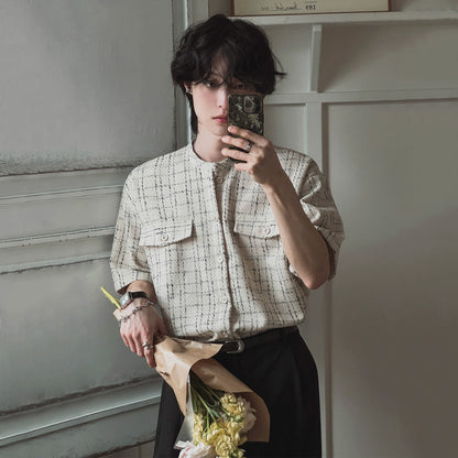 Striped Oversize Knit Shirt WN20276