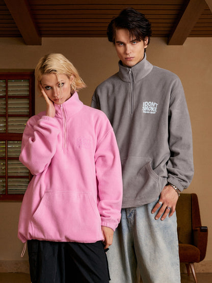 Half-Zip Fleece Pullover Sweatshirt WN10145