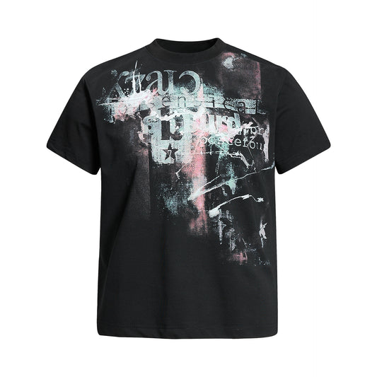 Paint Graphic Art Print Short Sleeve T-Shirt WN25991