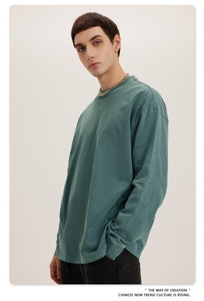 Oversize Washed Long Sleeve T-Shirt WN6052