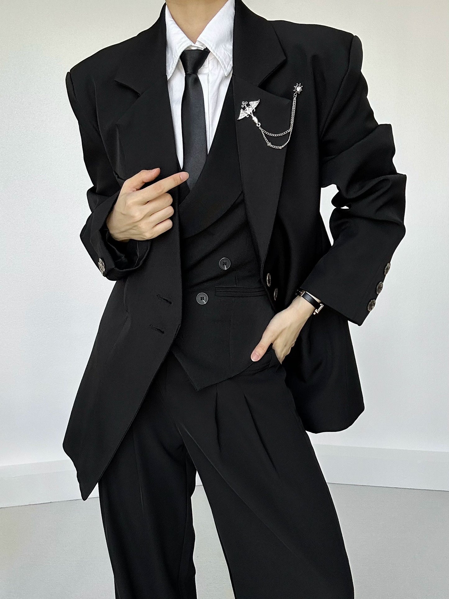 Notched Lapel Vest WN19643