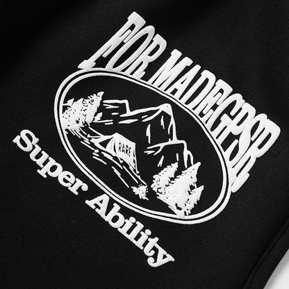 Number Graphic Wide Leg Sweatpants WN28123