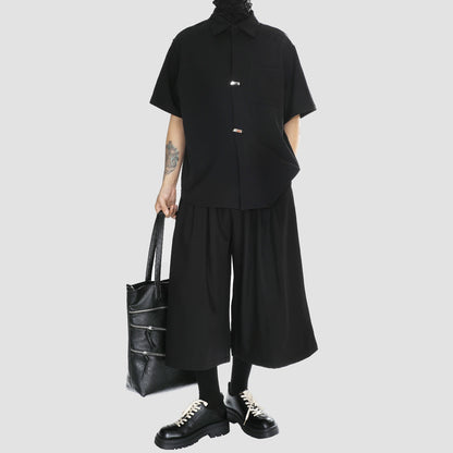 Plain Oversize Short Sleeve Shirt WN20160