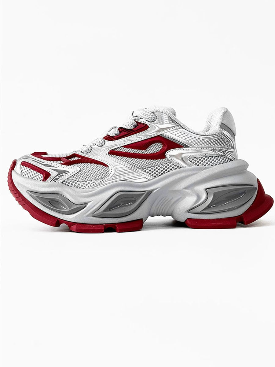 Heterochromatic Chunky Design Shoes WN19186