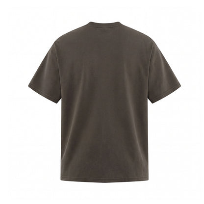Washed Letter Print Short Sleeve T-Shirt WN25772