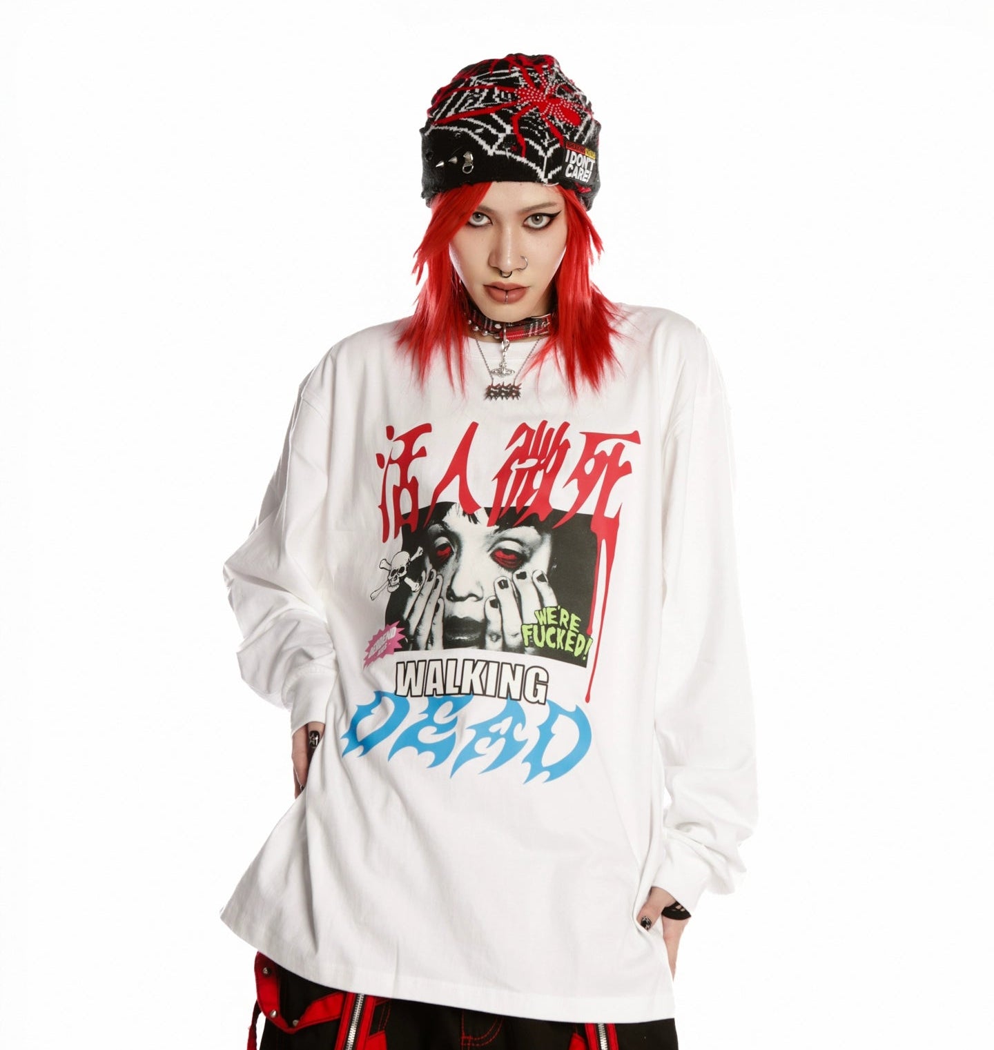 Letter Print Long Sleeve T-Shirt WN22253