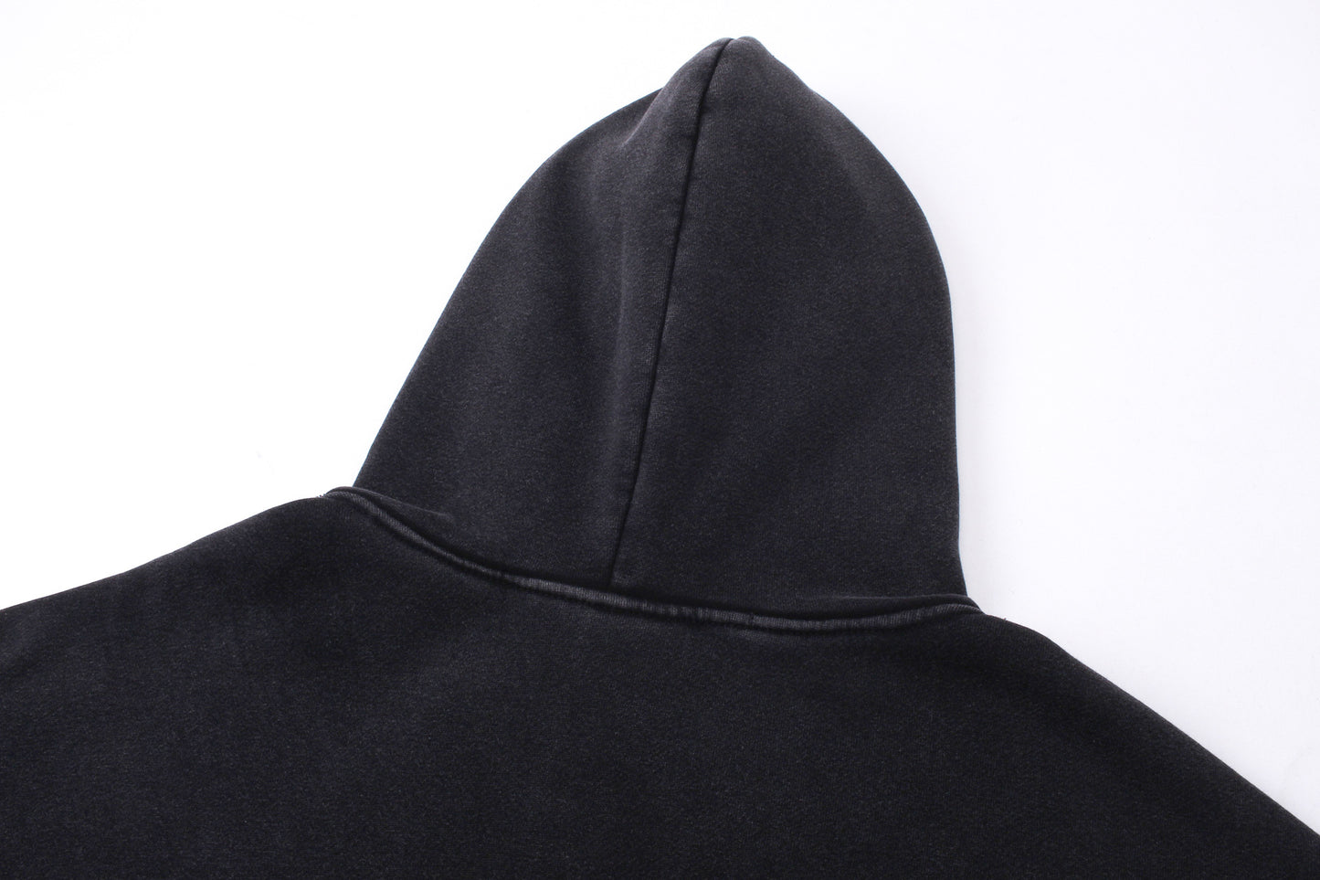 Washed Spray Paint Letter Print Oversize Pullover Hoodie WN11461