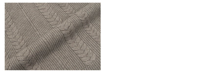 Heavyweight Cable-Knit High-Neck Zip-Up Oversize Knit Cardigan WN26314