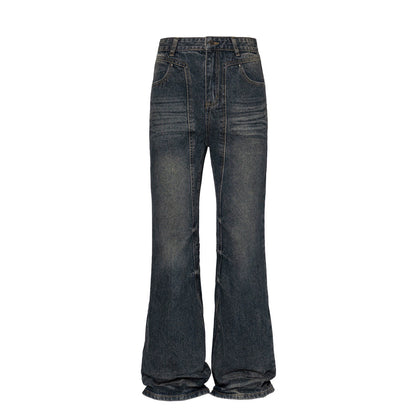 Washed Micro Flare Denim Jeans WN5291