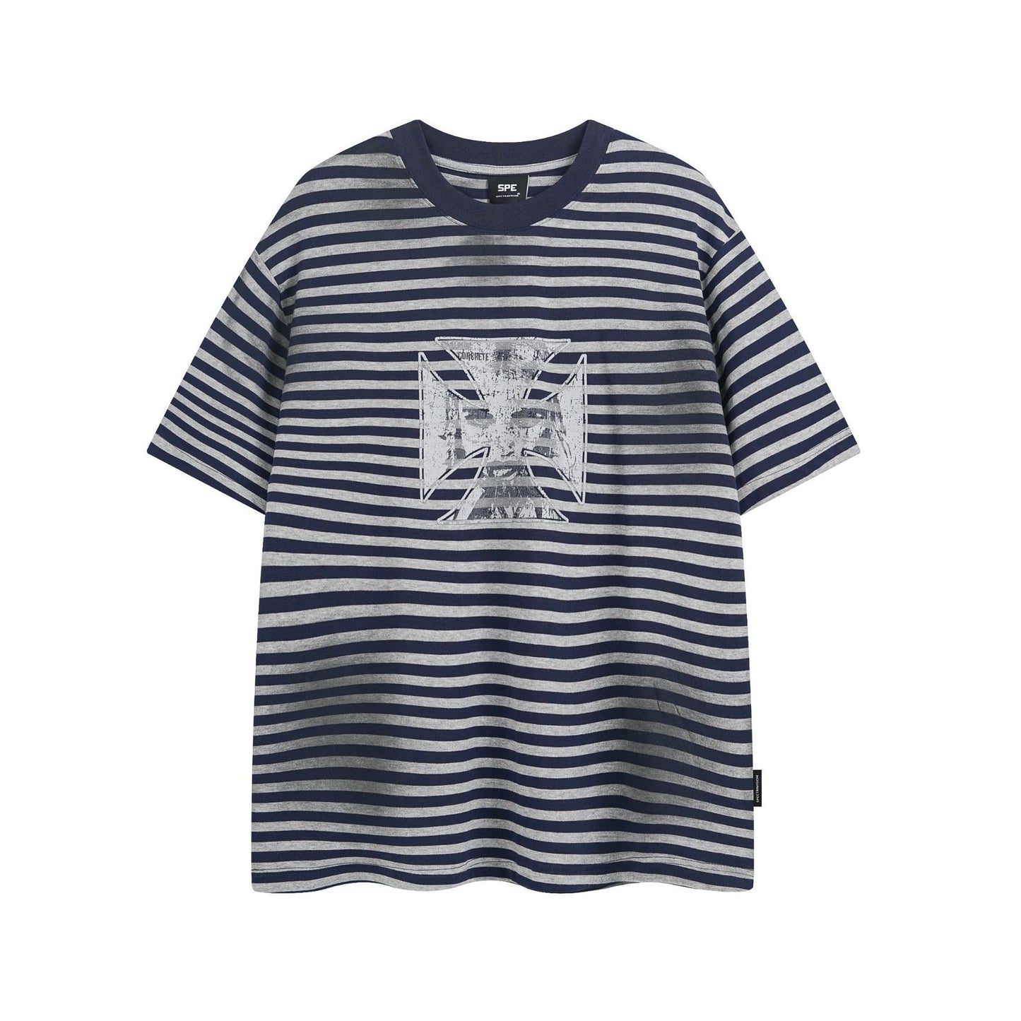 Stripe Oversize Short Sleeve T-Shirt WN15503