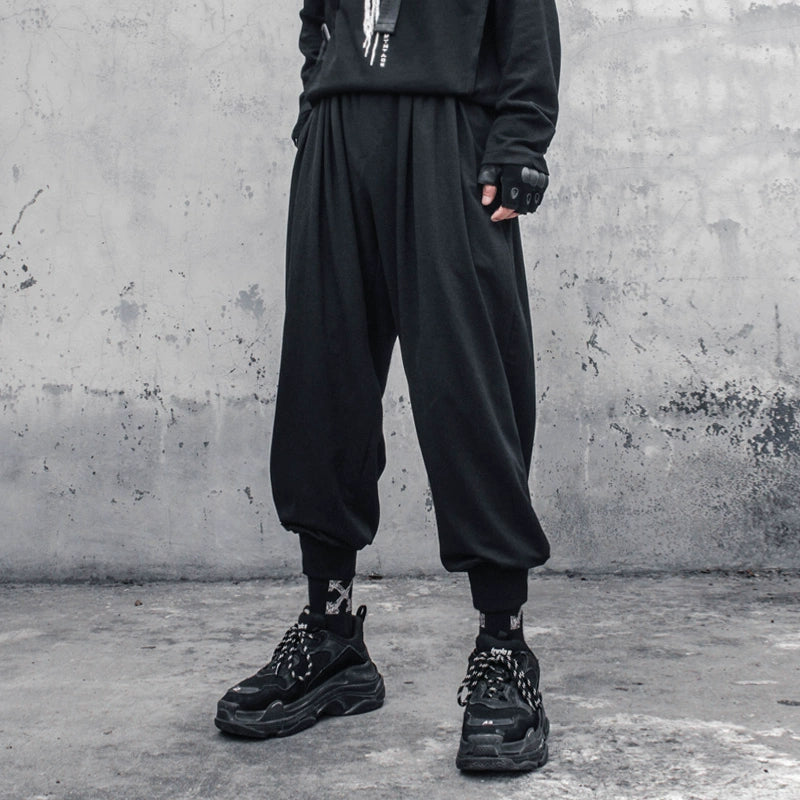 Wide Leg Cuffed Drapey Pants WN22412