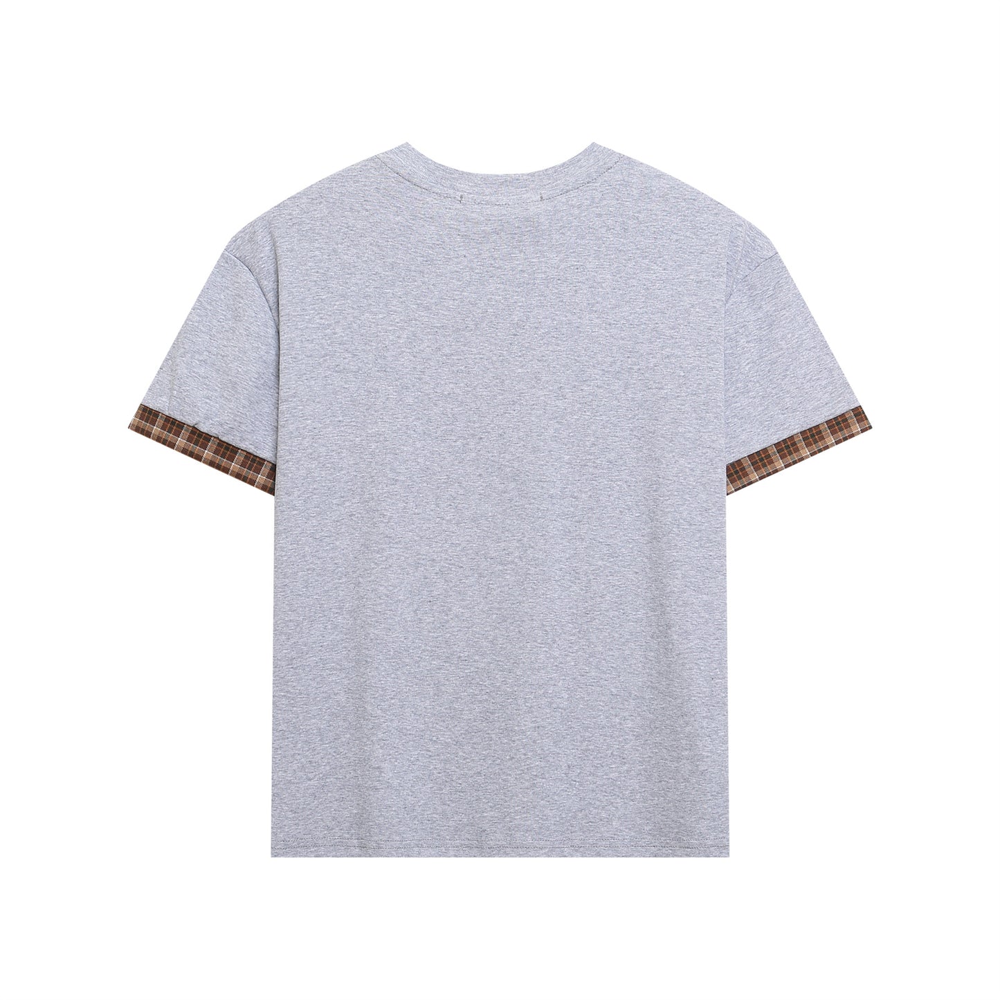 Patchwork Heart Letter Print Short Sleeve T-Shirt WN26908