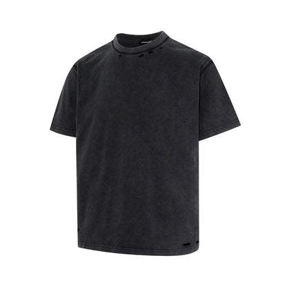 Washed Damage Short Sleeve T-Shirt WN25378