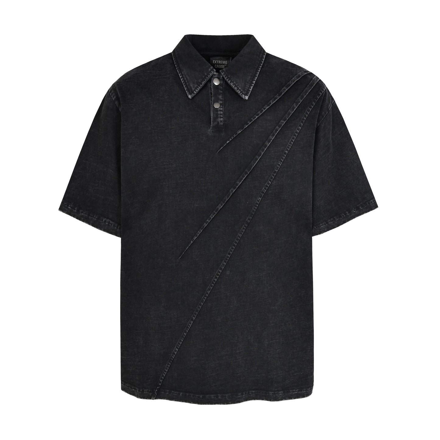 Washed Pleat Short Sleeve Polo Shirt WN26782