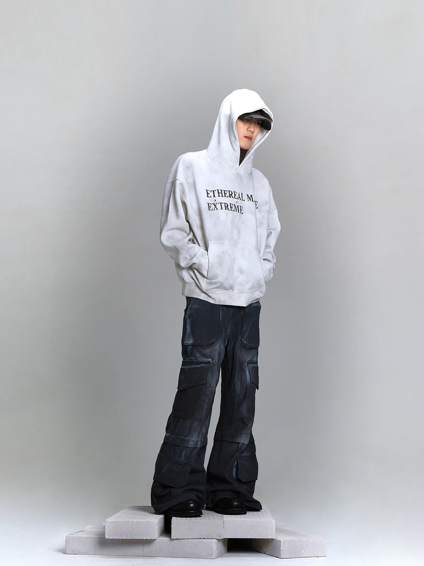 Letter Print Oversize Hoodie WN8435