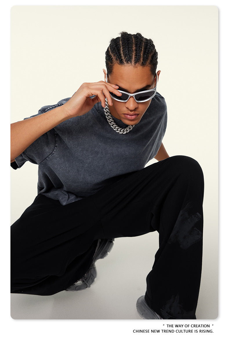 Washed Heavyweight Oversize Short Sleeve T-Shirt WN6078