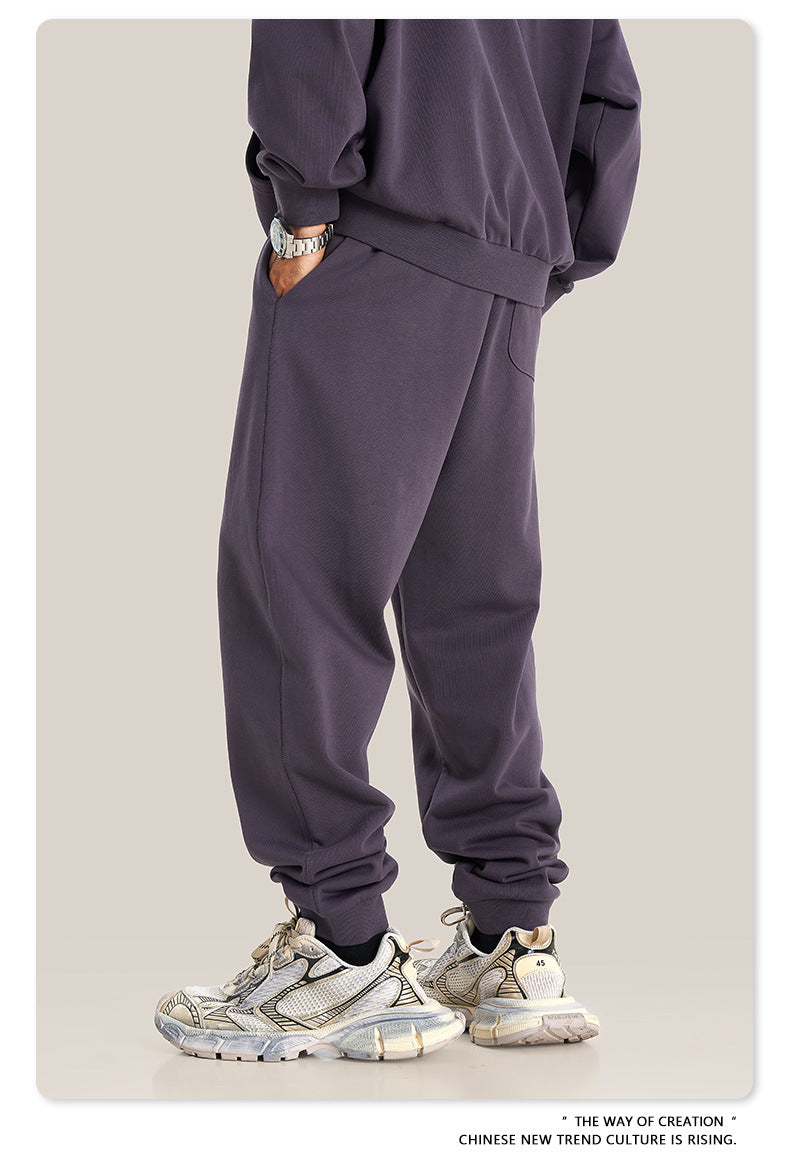 Oversize Heavyweight Pullover Hoodie & Zipper Hoodie & Sweatshirt & Pants Setup WN9930