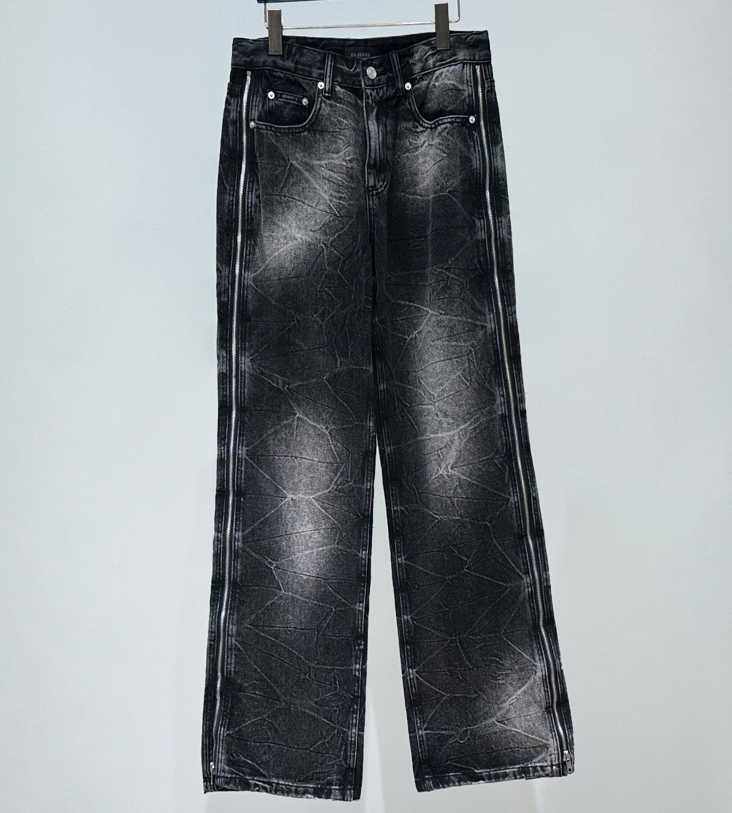 Washed Denim Jacket & Wide Leg Denim Jeans Setup WN23877