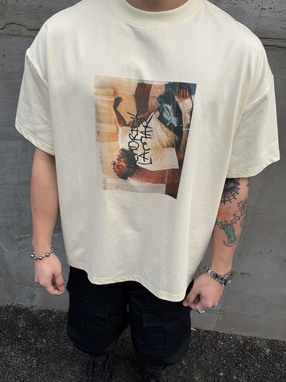 Portrait Print Short Sleeve T-Shirt WN17672