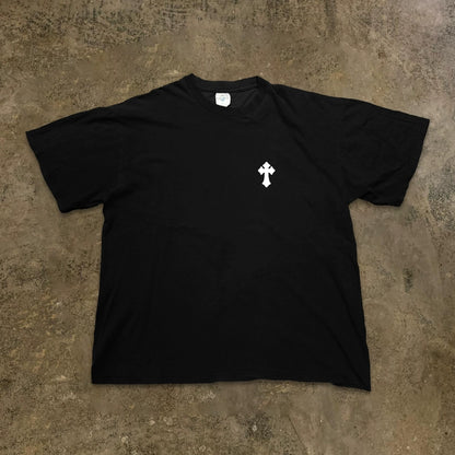 Heavyweight Cross Design Oversize Short Sleeve T-Shirt WN16225