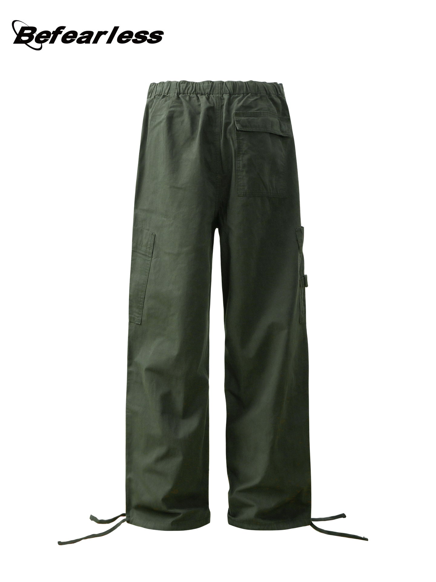 Multi Pocket Panel Drawstring Cargo Pants WN26292