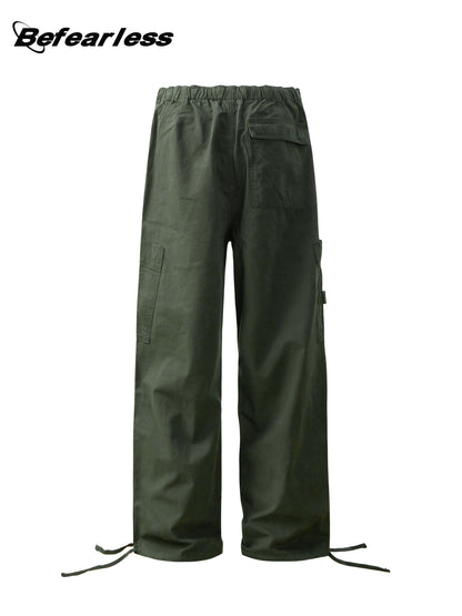 Multi Pocket Panel Drawstring Cargo Pants WN26292