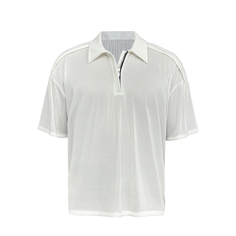 Half Zipper Short Sleeve POLO Shirt WN8518