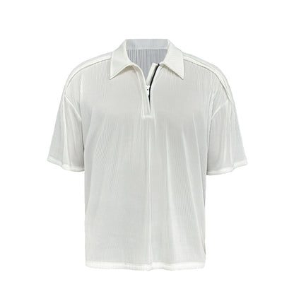 Half Zipper Short Sleeve POLO Shirt WN8518