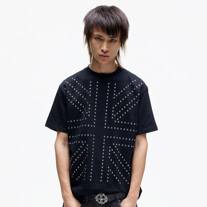 Union Jack Stud Oversize Short Sleeve T-Shirt WN27289