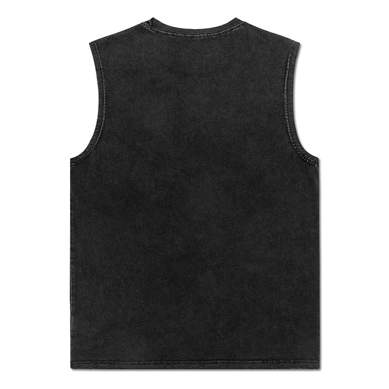 Oversize Wing & Cross Print Tank Top WN16502