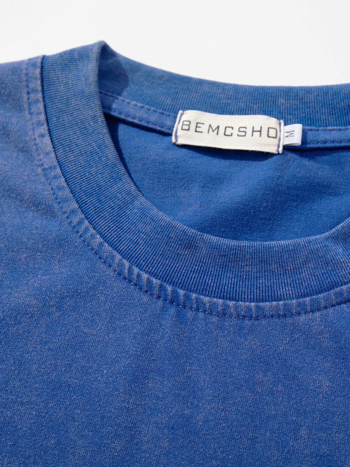 Washed Metal Letter Star Print Short Sleeve T-Shirt WN26912